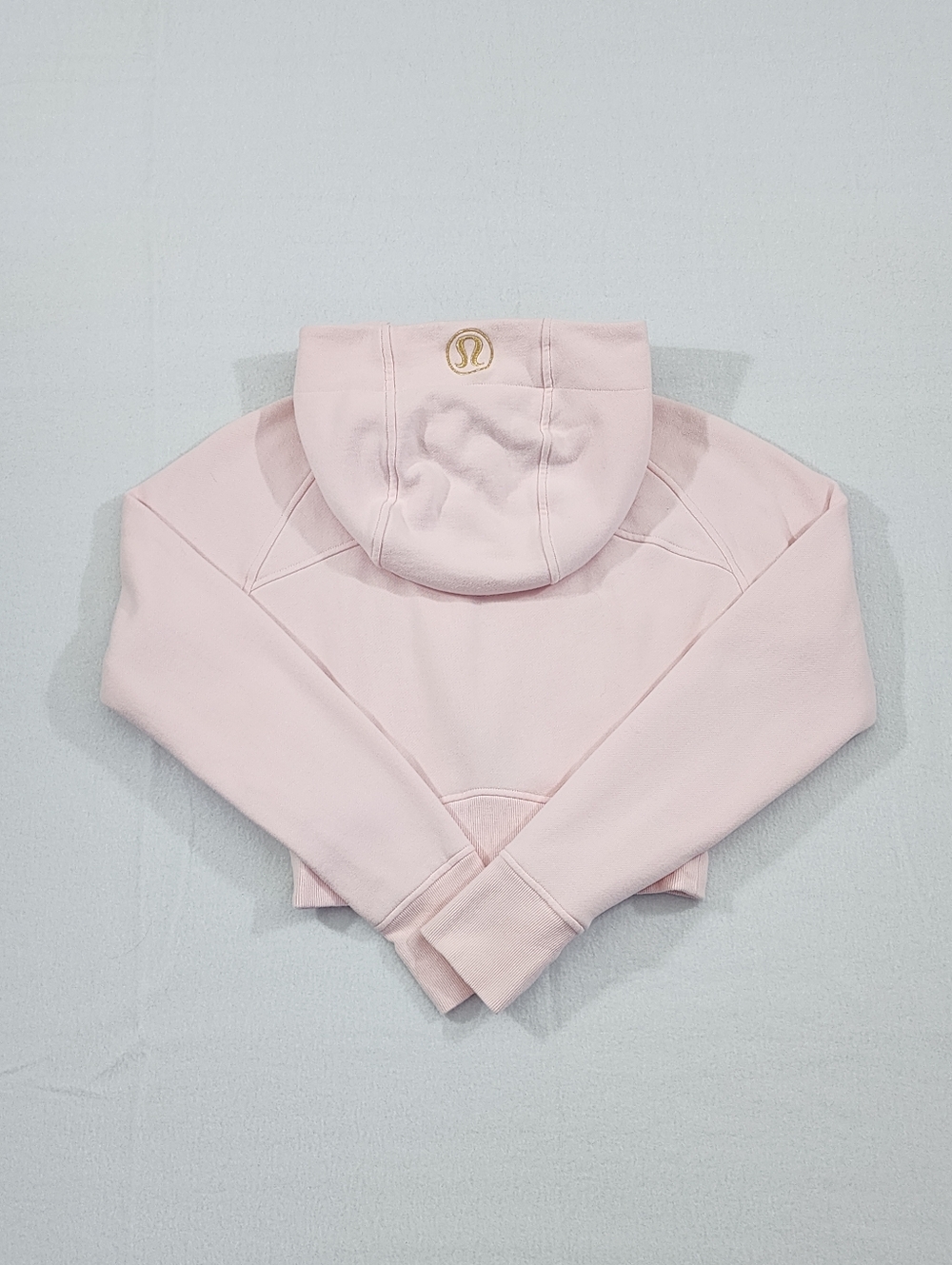 Lululemon Scuba Cropped Full Zip Hoodie Pink Gold Size 6 EUC. Worn Twice! - Picture 12 of 12